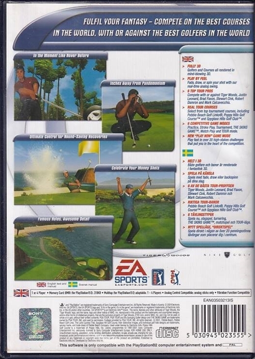Tiger Woods PGA Tour 2001 - PS2 (B Grade) (Genbrug)